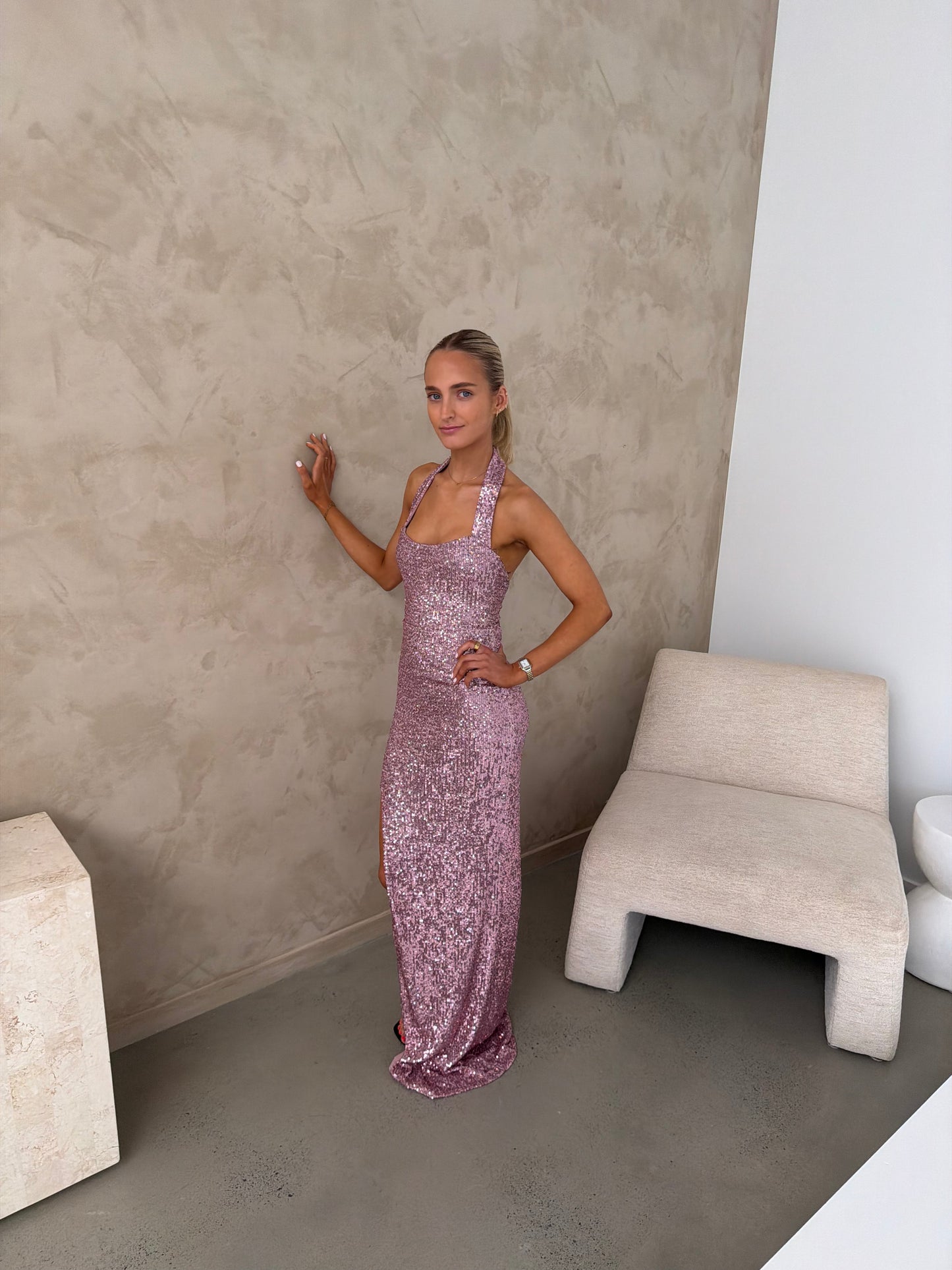 Nookie Fantasy Gown In Rose