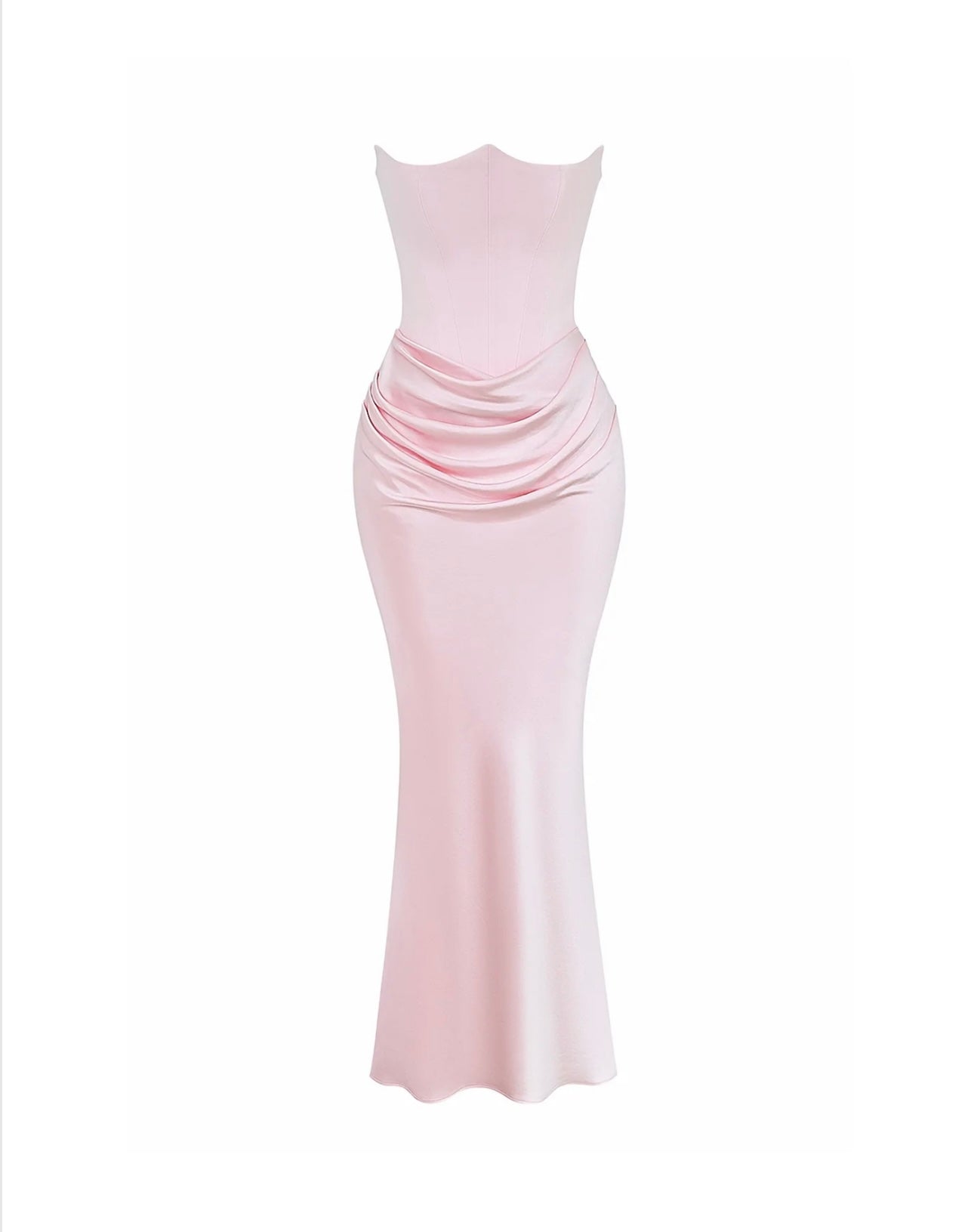 House of CB Persephone Rose Shadow Strapless Corset Dress