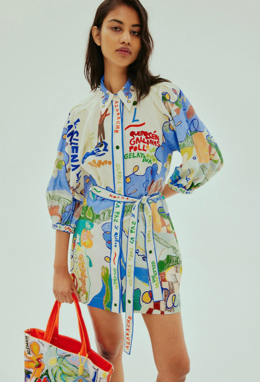 Alemais Nadia Mini Shirtdress