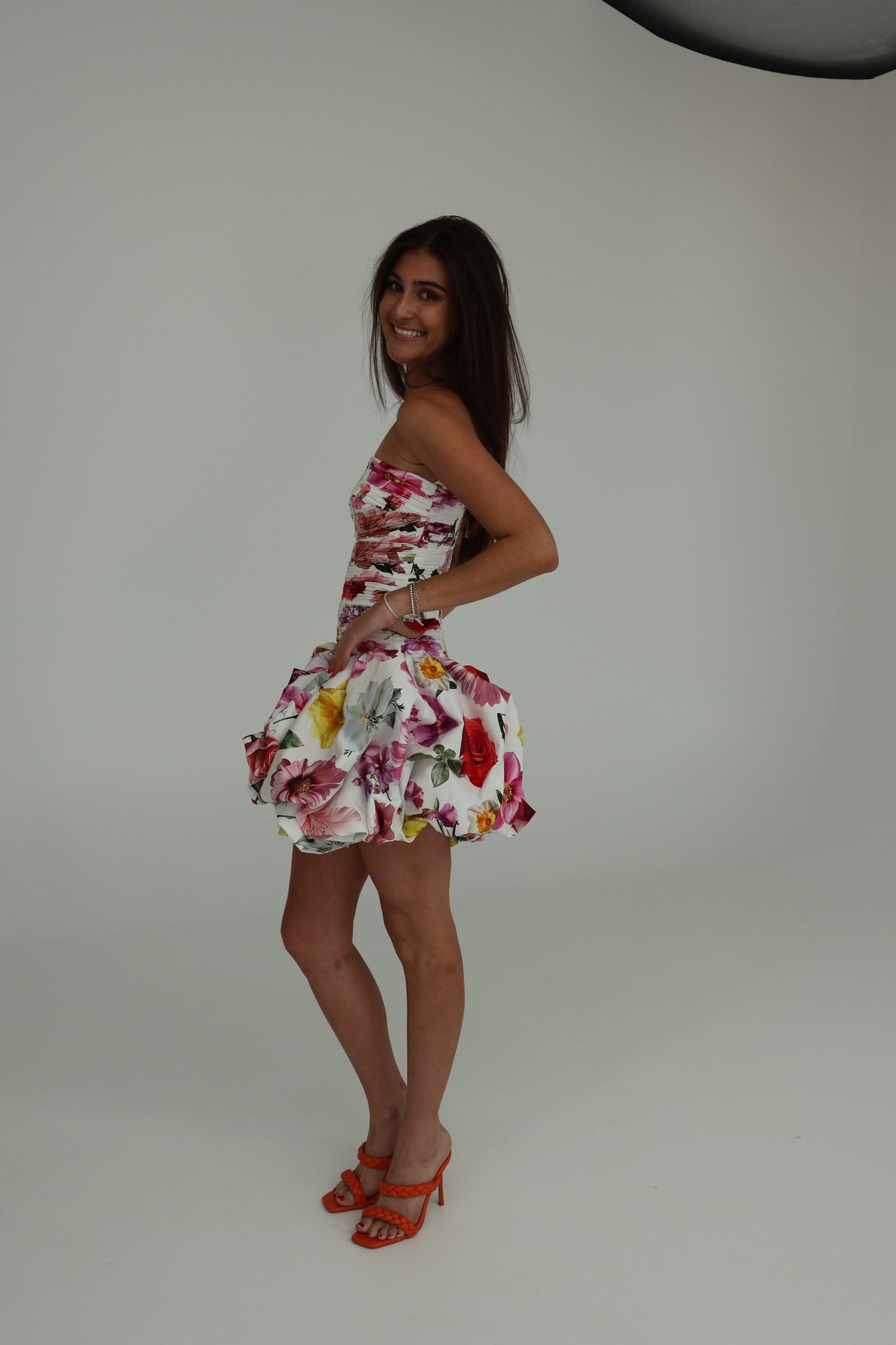 Aje Violette Bubble Hem Mini Dress