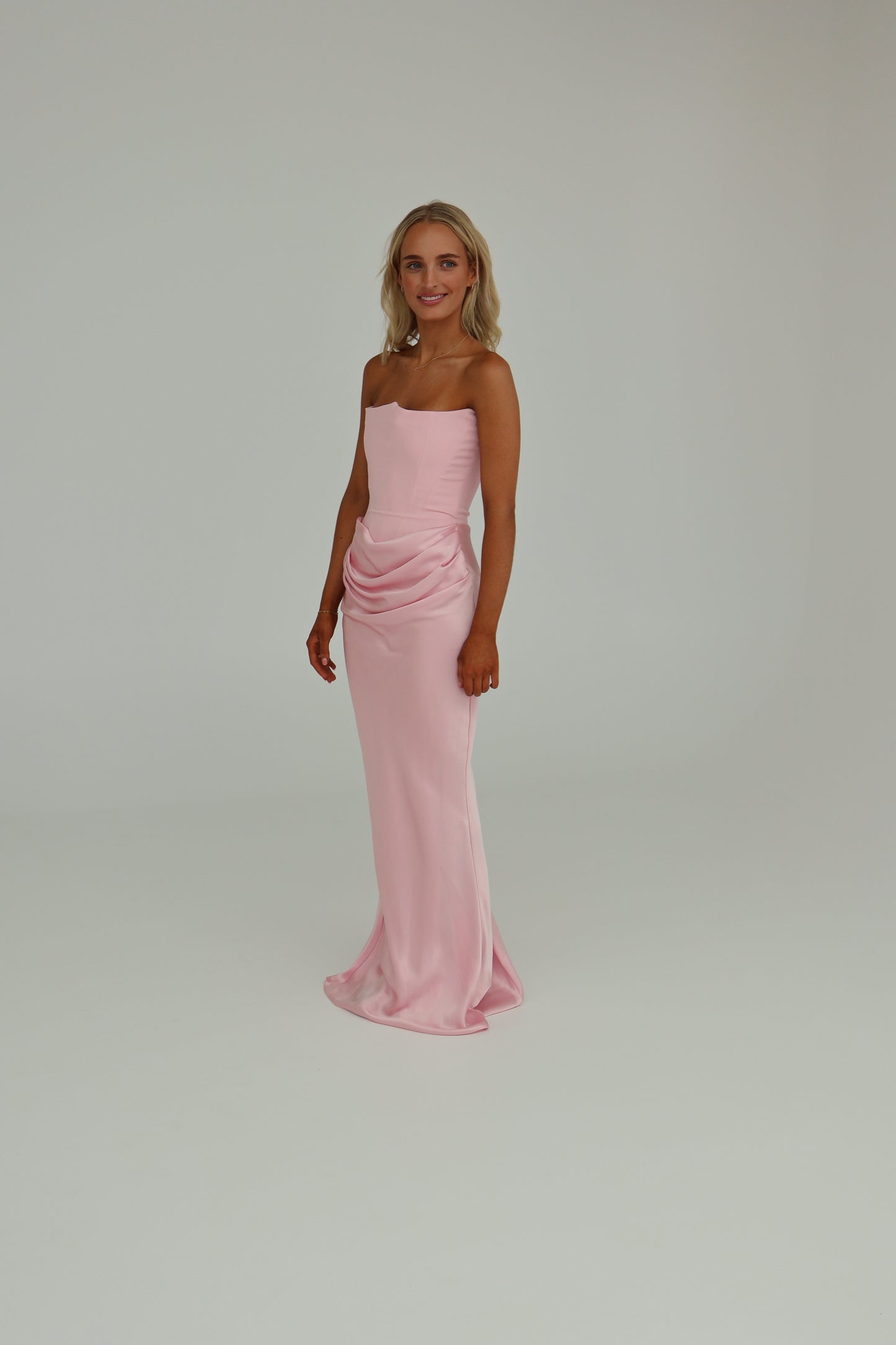 House of CB Persephone Rose Shadow Strapless Corset Dress