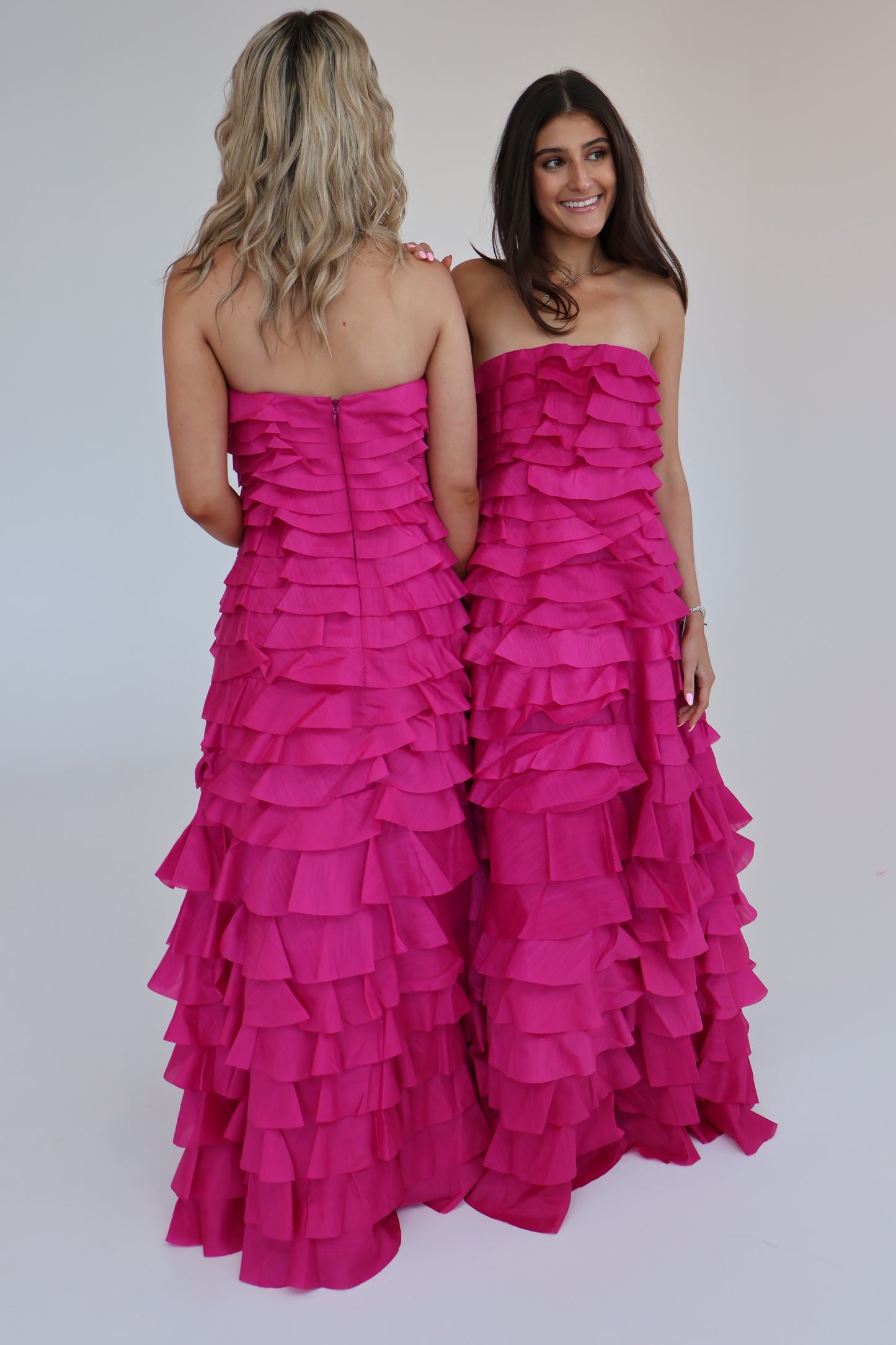 Aje Fleur Pleated Gown