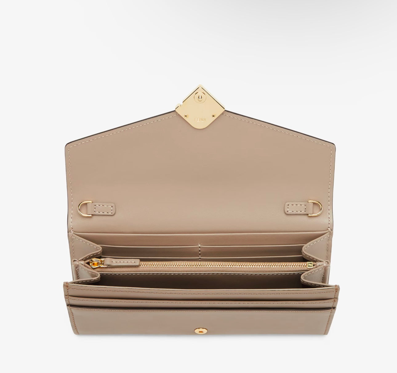 Fendi FF Diamonds Continental Chain Wallet