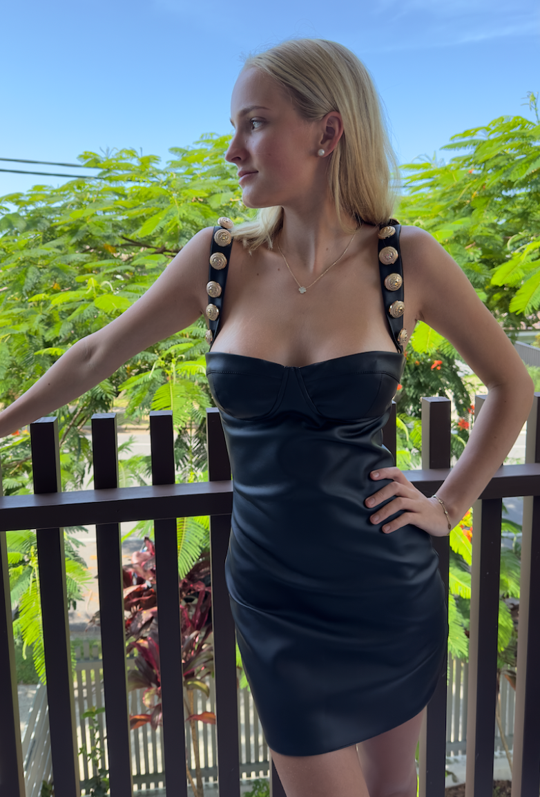 Dolls House Gigi Mini Dress Leather