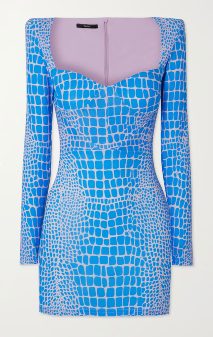 Alex Perry Howell printed stretch- jersey mini dress