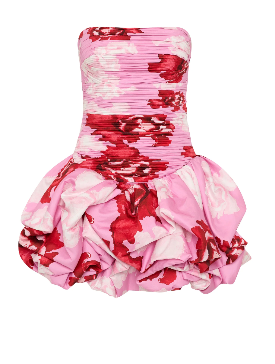Aje Violette Bubble Hem Mini Dress