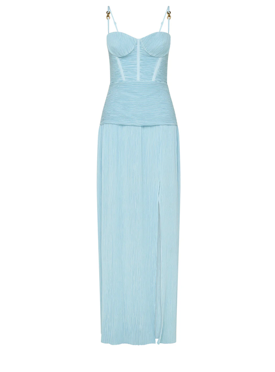 Manning Cartell Double Time Pleat Dress - Acqua spritz