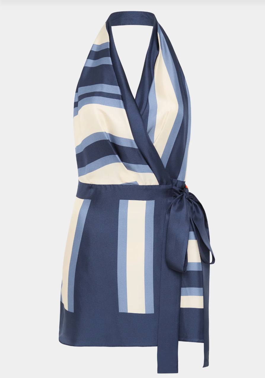 Sir the label Dazed Wrap Halter Mini Dress