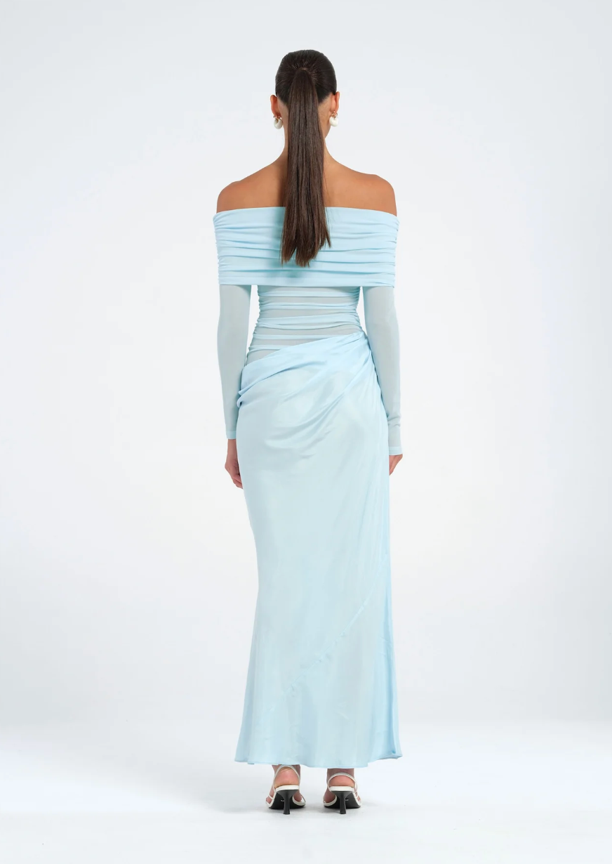 Benni Yasmin Off-Shoulder Maxi Dress