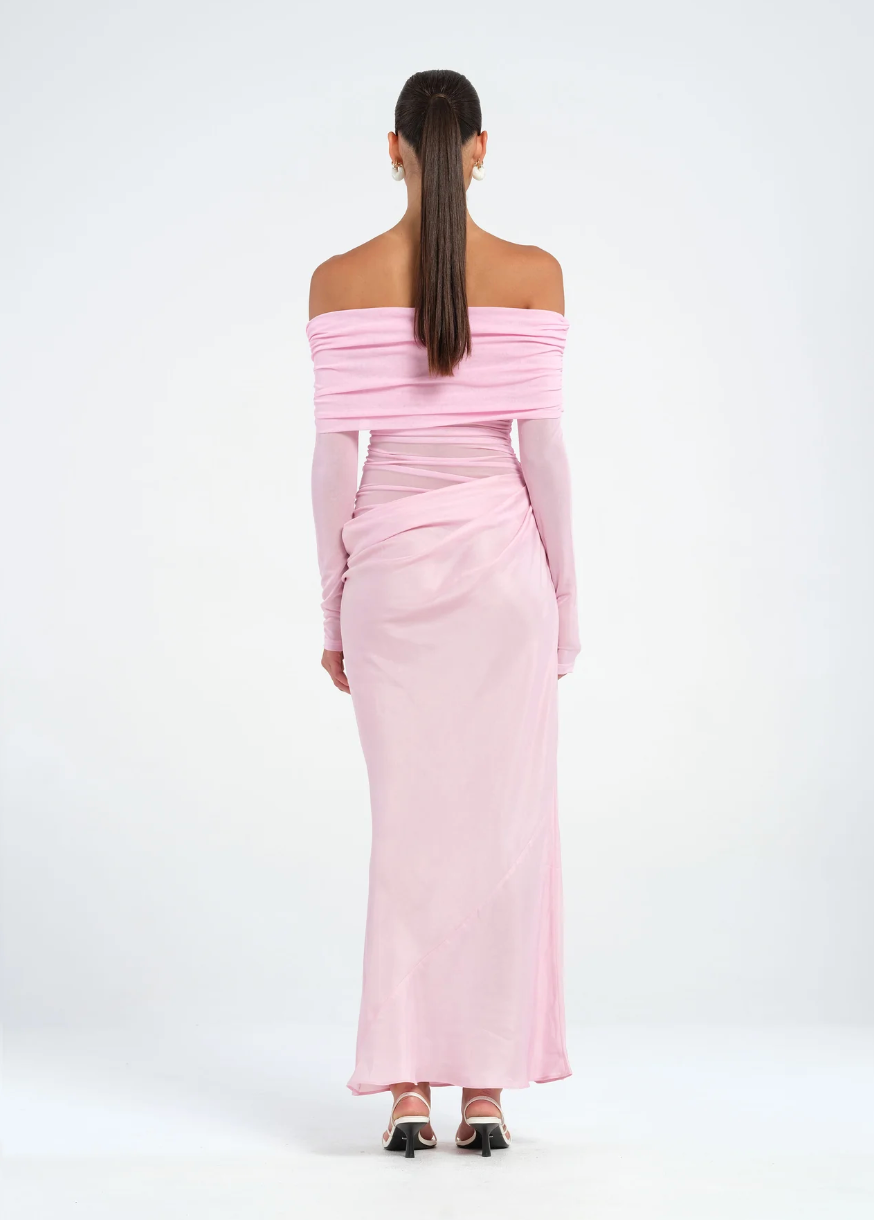 Benni Yasmin Off-Shoulder Maxi Dress
