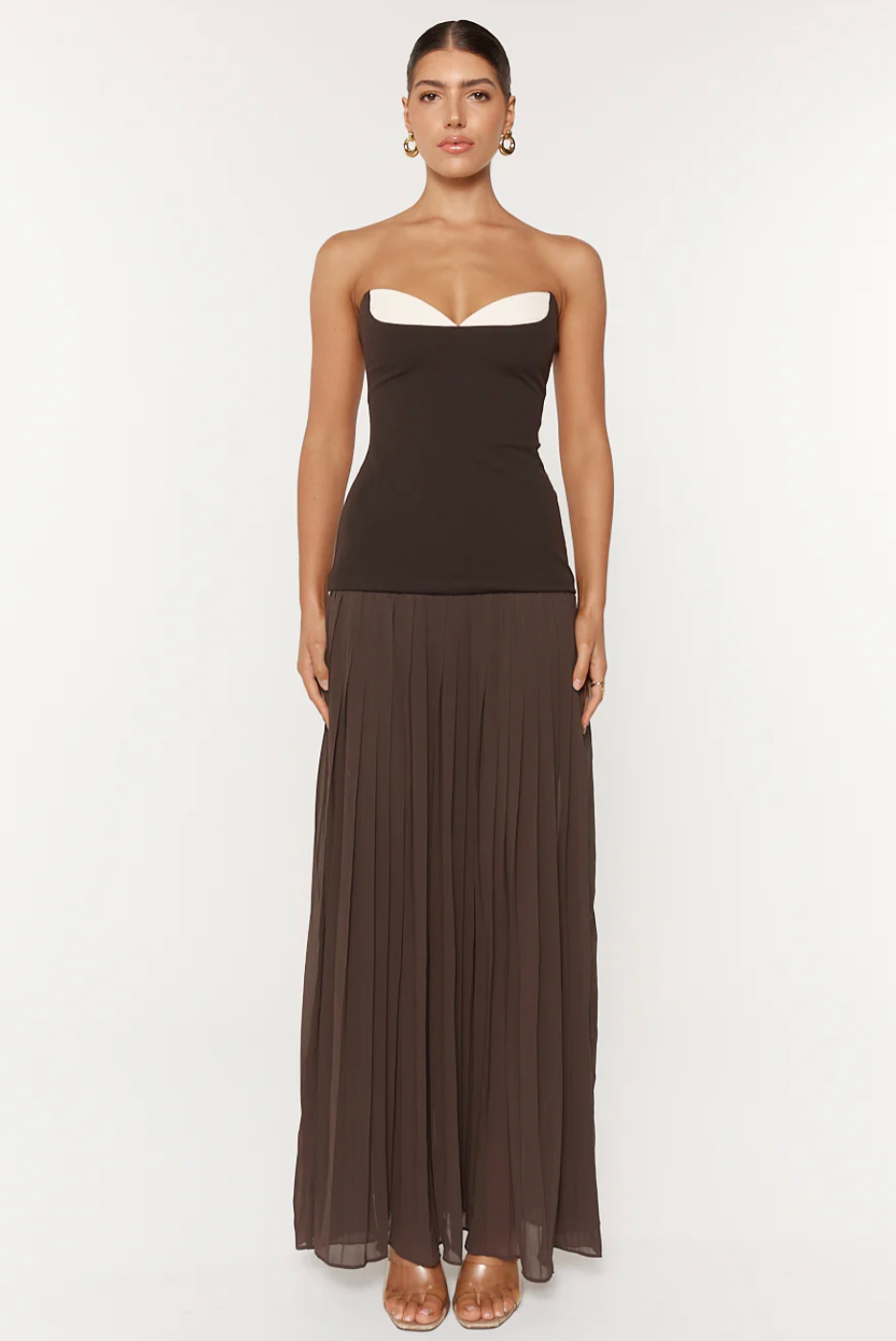She is OLLA nicolette maxi dress – ABC Dress Hire