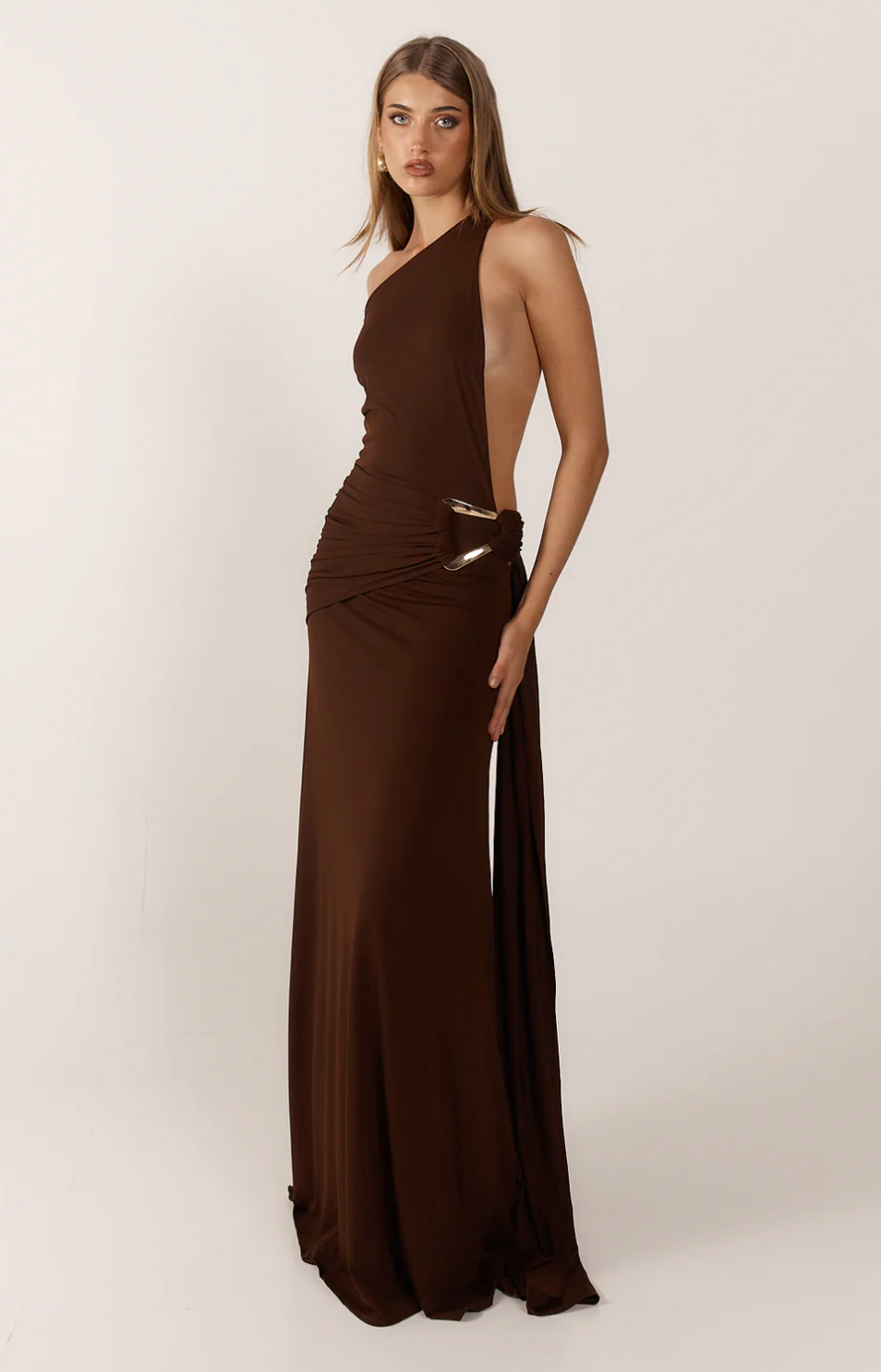 Ance Gria Gaia Gown - Brown