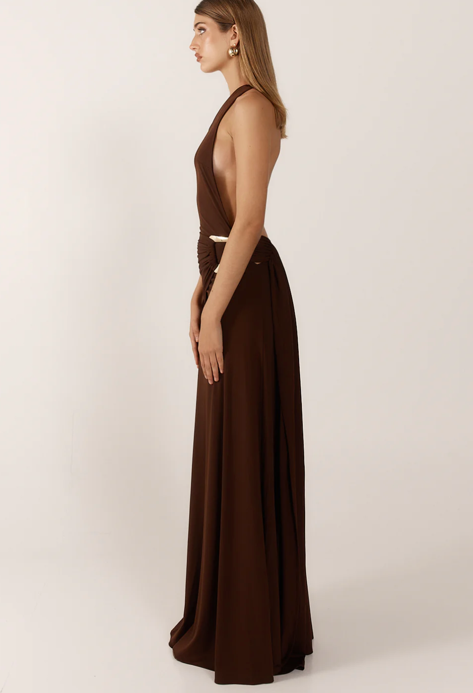 Ance Gria Gaia Gown - Brown