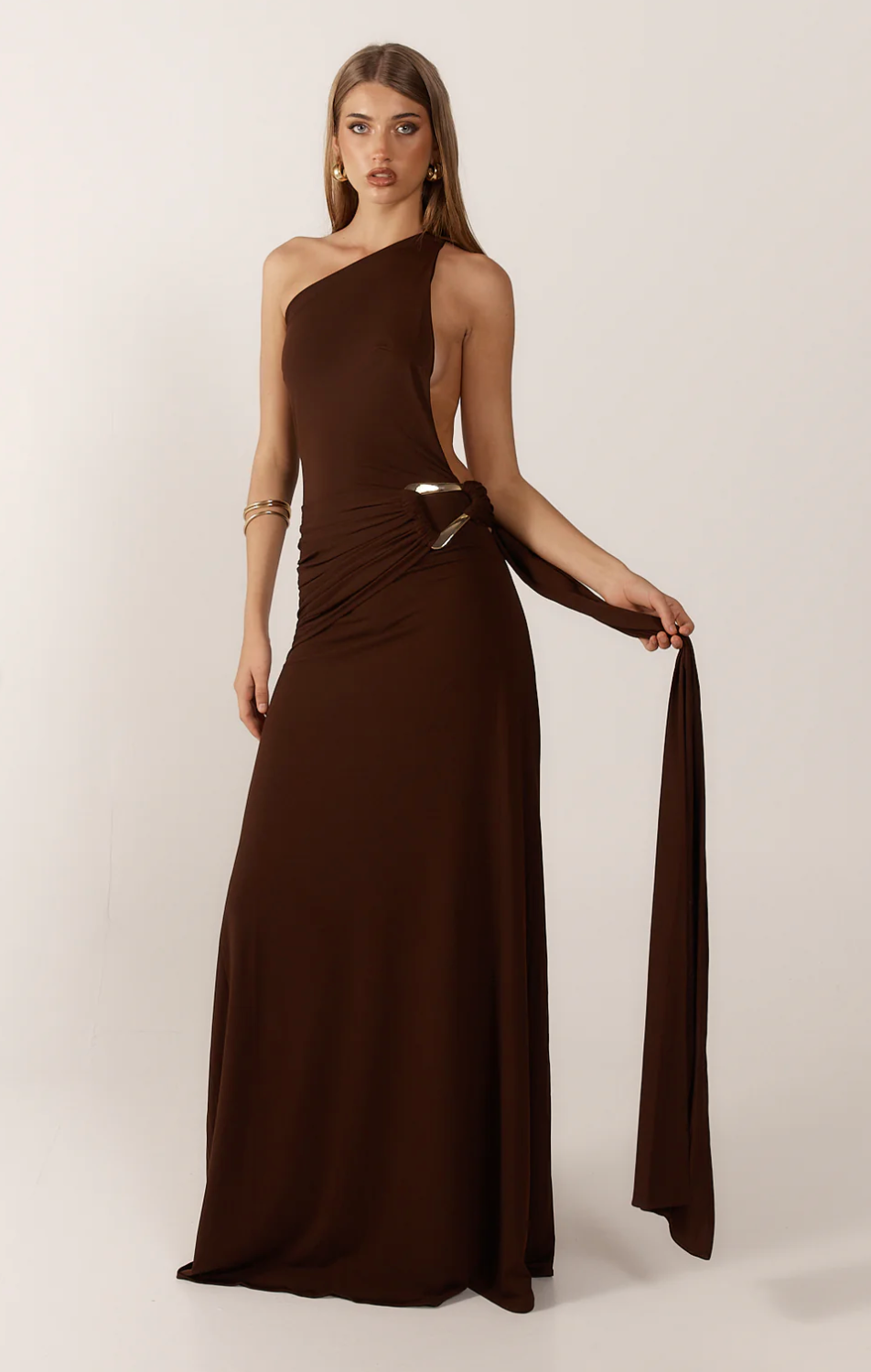 Ance Gria Gaia Gown - Brown