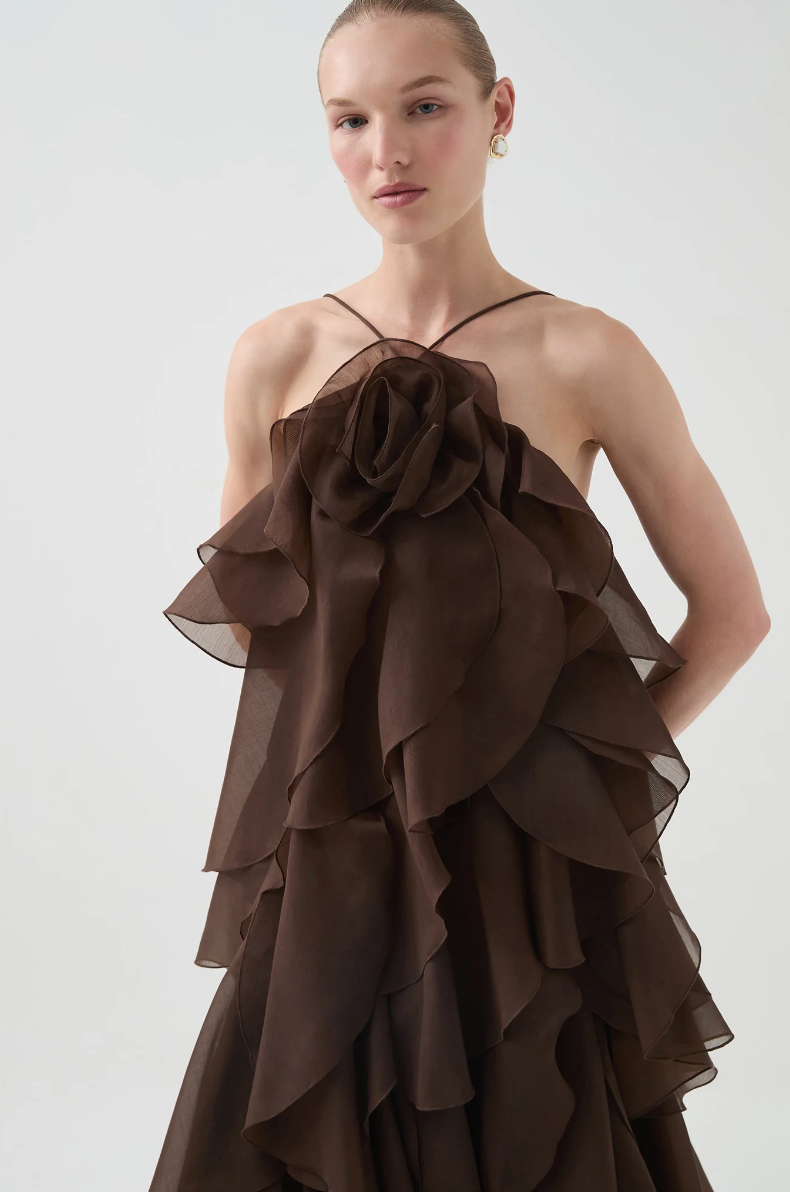 Aje Pandorea Layered Maxi Dress