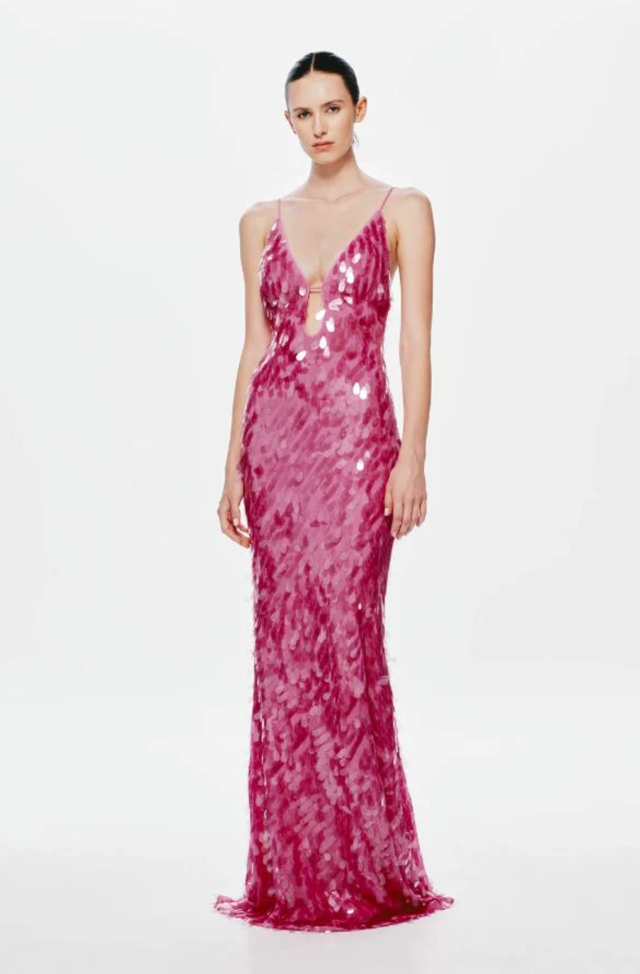 Misha The 'Sapphire' Sequin Dress Fuchsia