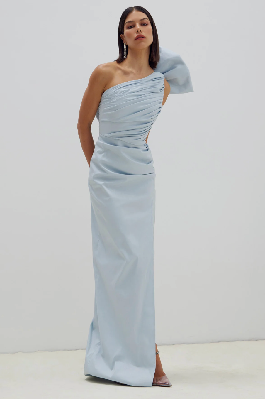 Rachel Gilbert Olive gown size 1