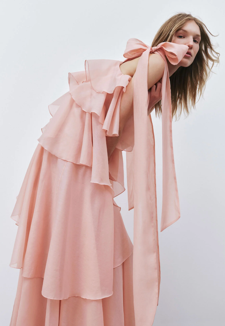 Aje Gracie Maxi Dress Muted Rose