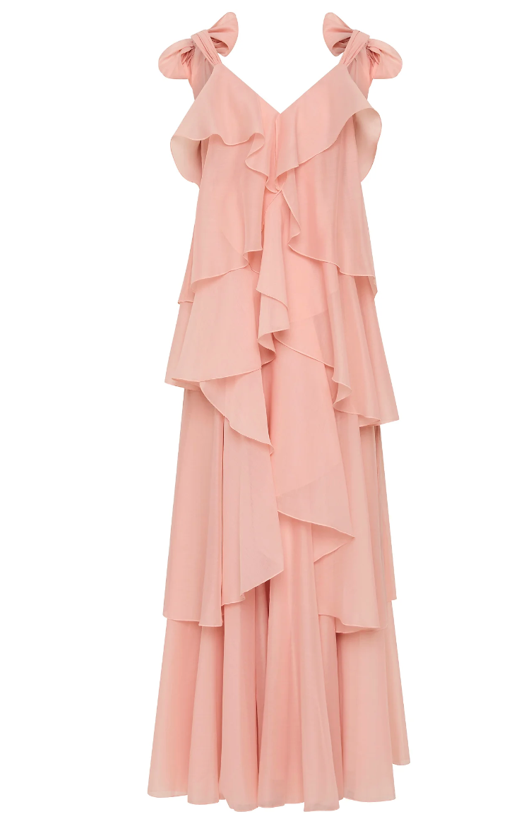 Aje Gracie Maxi Dress Muted Rose