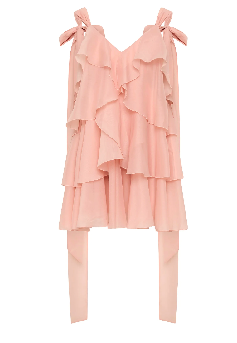 Aje Erin Mini Dress - Muted rose