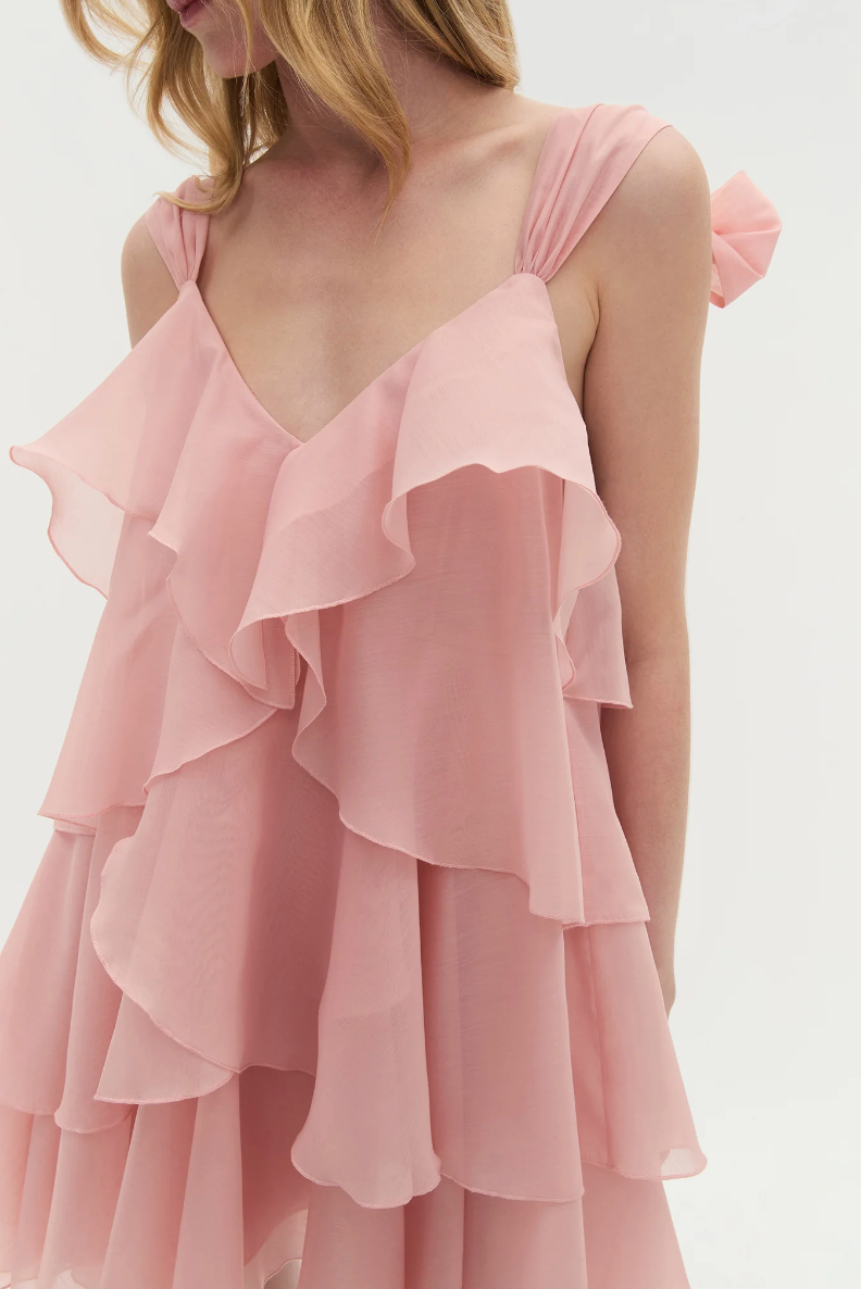 Aje Erin Mini Dress - Muted rose