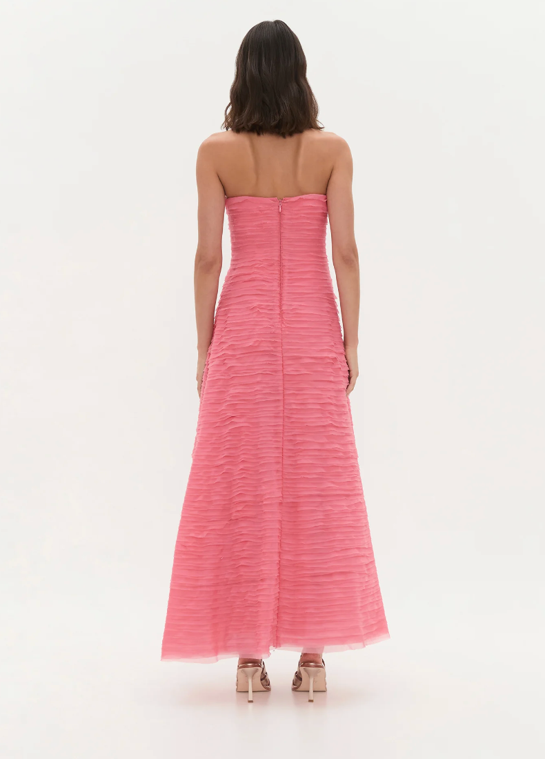 Aje Soundscape Maxi Dress - Guava pink