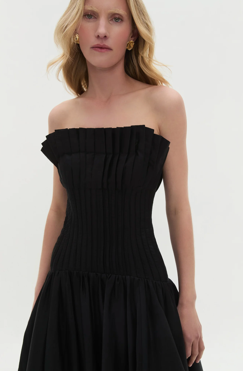 Aje Ivy Bubble Hem Gown