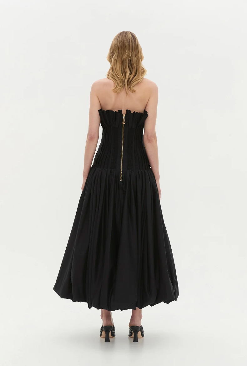 Aje Ivy Bubble Hem Gown