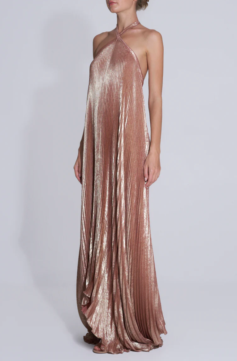 Lidee Deesse gown - Rose quartz shimmer