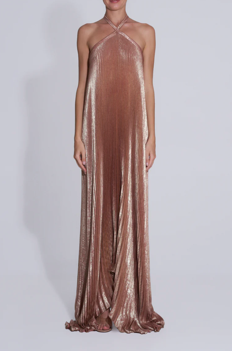 Lidee Deesse gown - Rose quartz shimmer