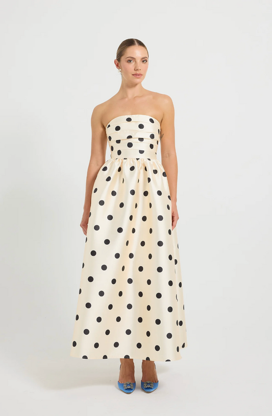 Pasduchas Dottie strapless midi