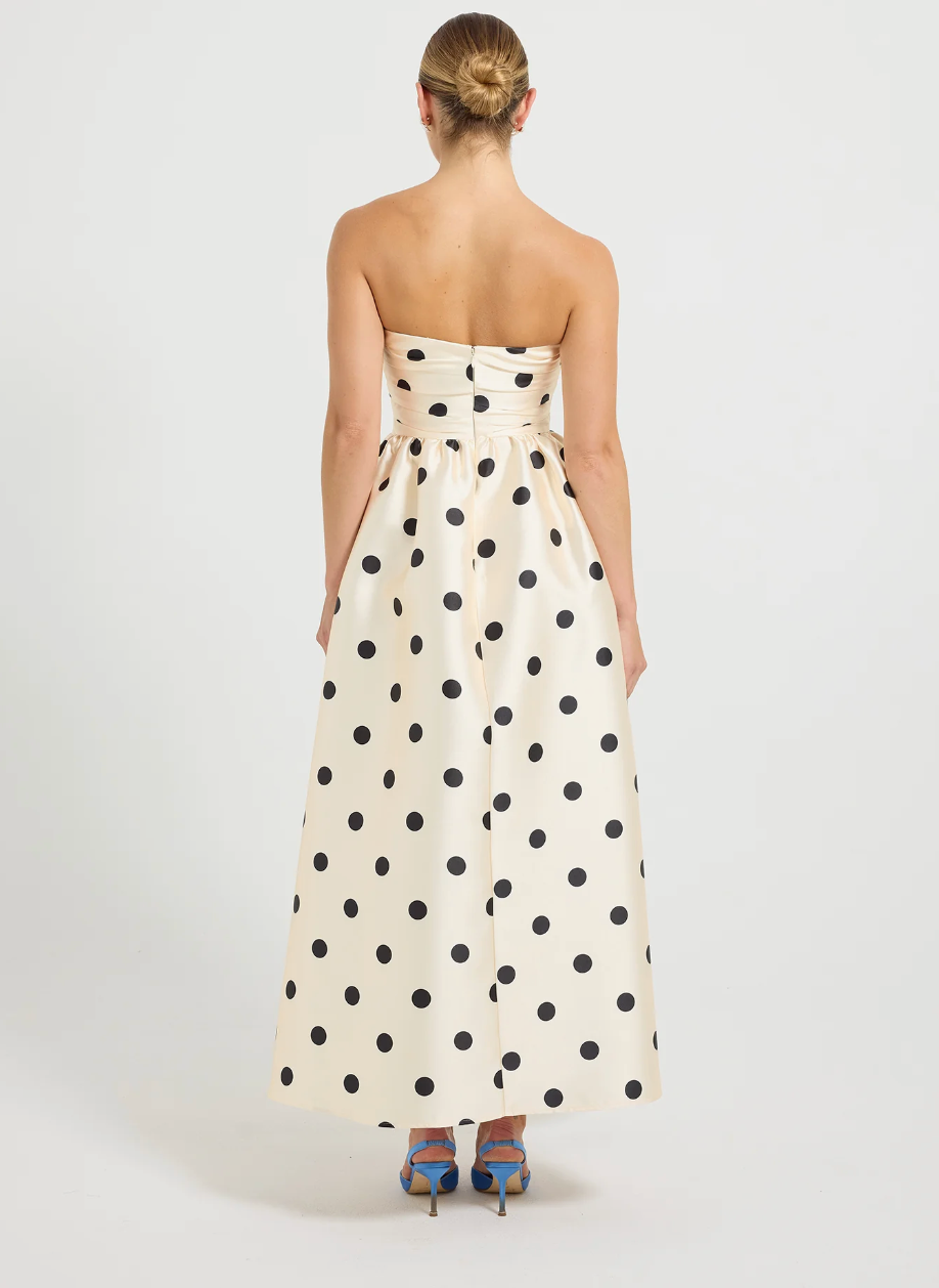 Pasduchas Dottie strapless midi