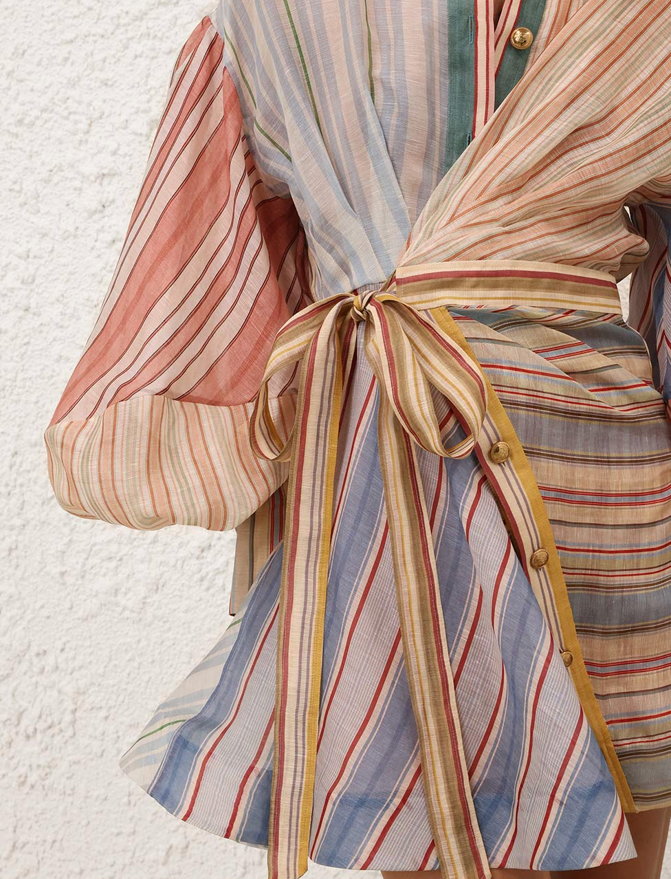 Zimmermann Rebellion Striped Mini Dress