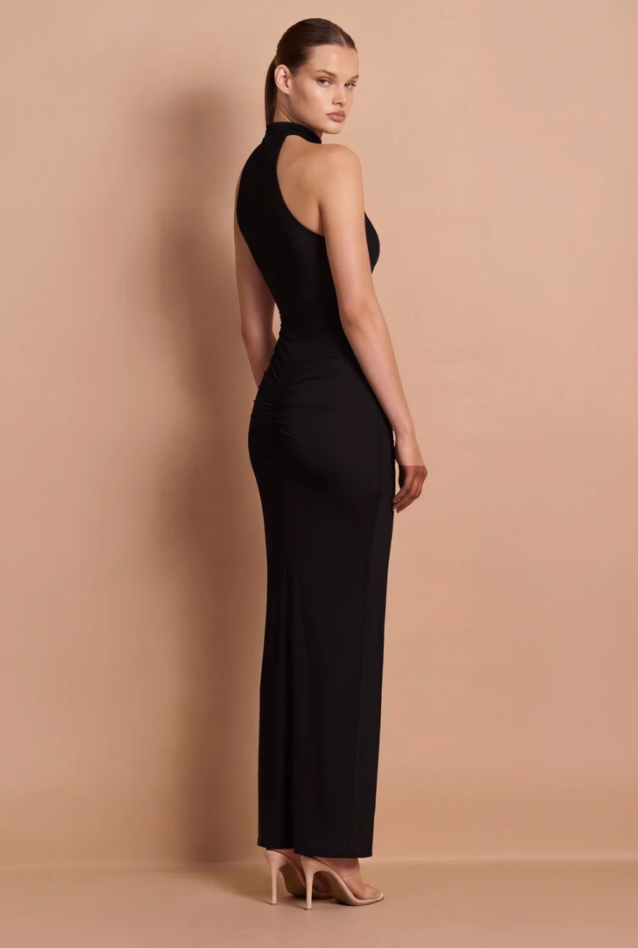 Nookie Tatum Halter Maxi In Black