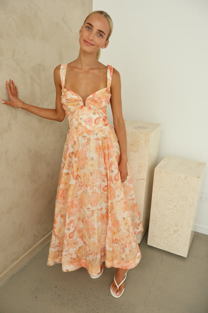 Zimmermann REBELLION DRAPE MIDI DRESS