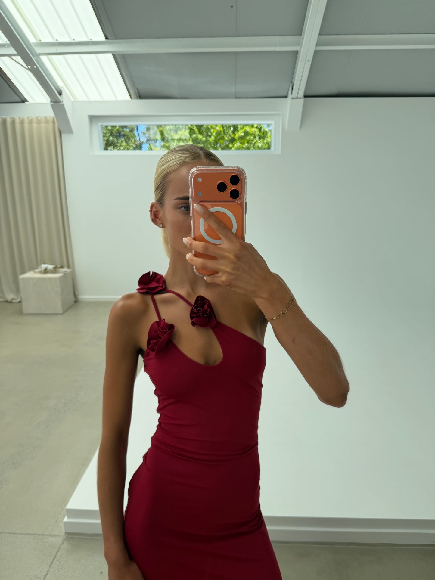 Maygel Coronel Celosia Dress - Wine
