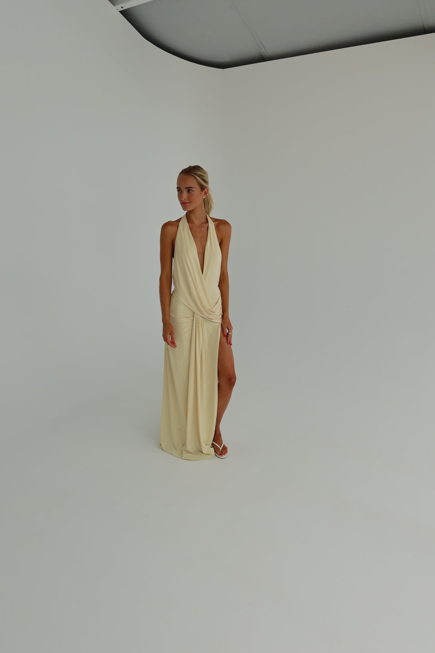 Natalie Rolt Winona Gown Butter yellow