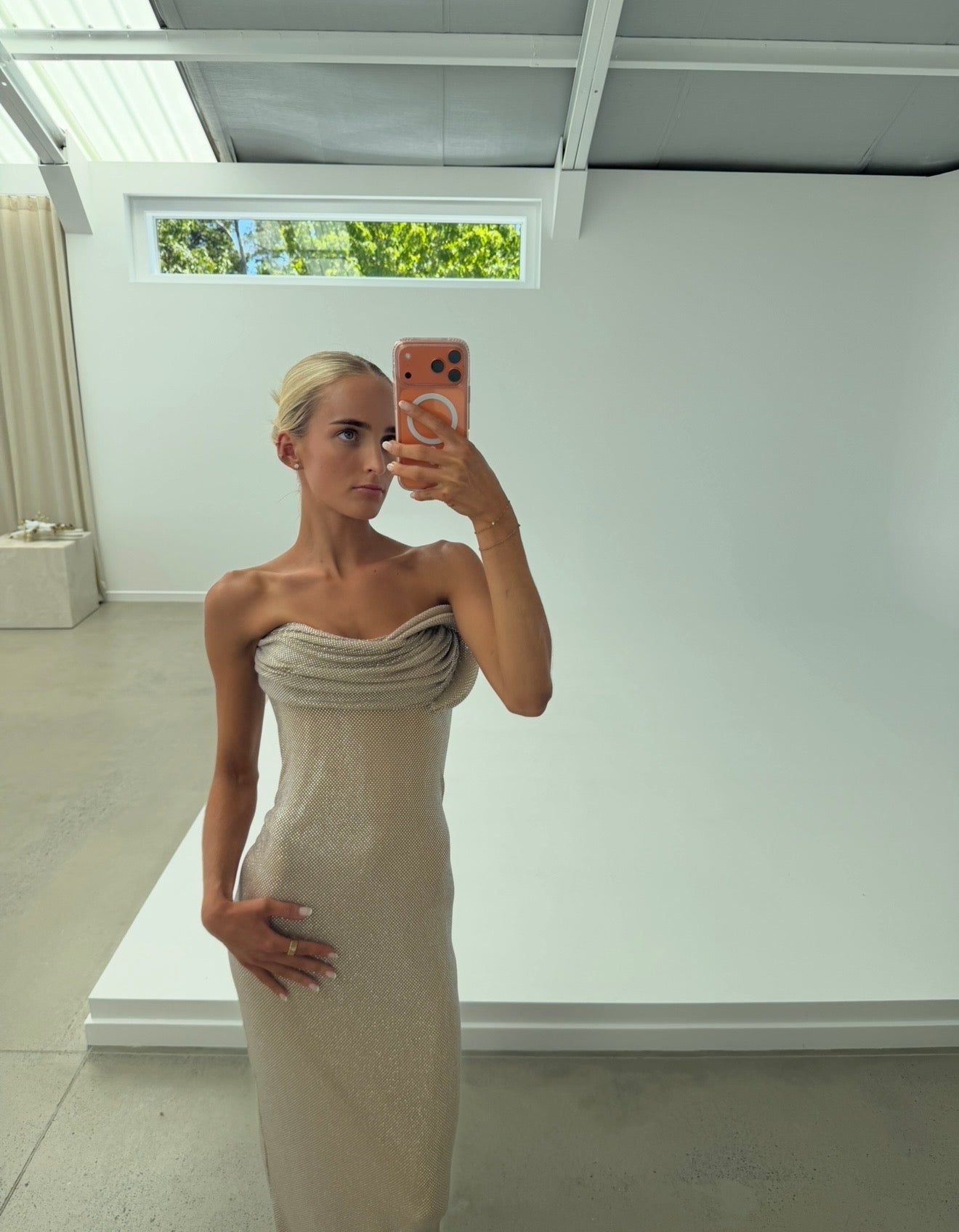 Albina Dyla Celeste Gown