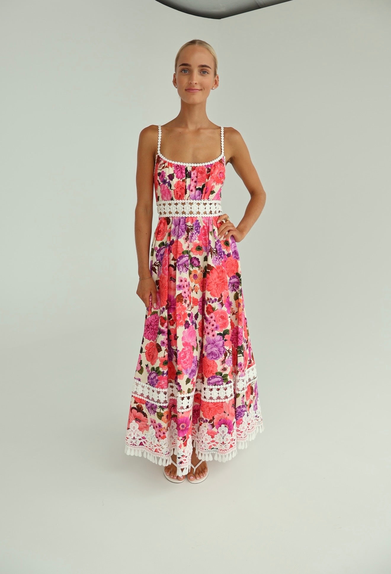 Zimmermann stardust fit and flare dress