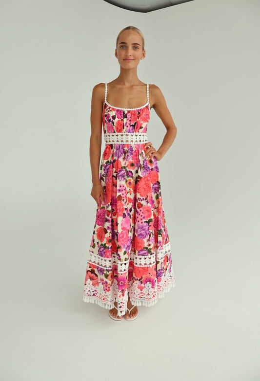 Zimmermann stardust fit and flare dress