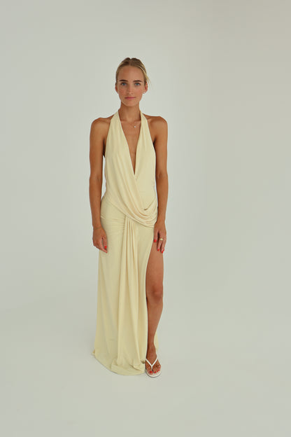 Natalie Rolt Winona Gown Butter yellow