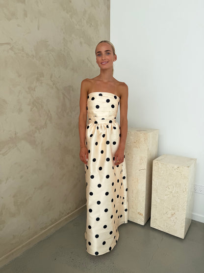 Pasduchas Dottie strapless midi