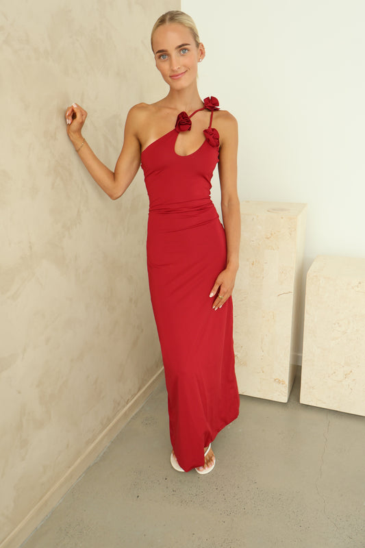 Maygel Coronel Celosia Dress - Wine