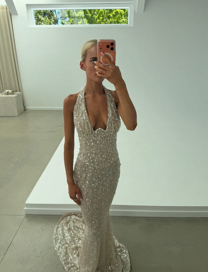 Albina Dyla Golden Mirage Gown