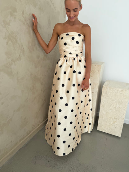Pasduchas Dottie strapless midi