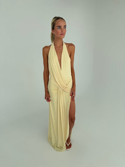 Natalie Rolt Winona Gown Butter yellow