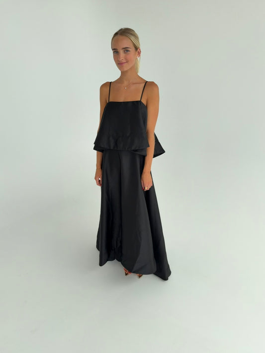 Elliatt Reyna Tiered Maxi Dress in Black