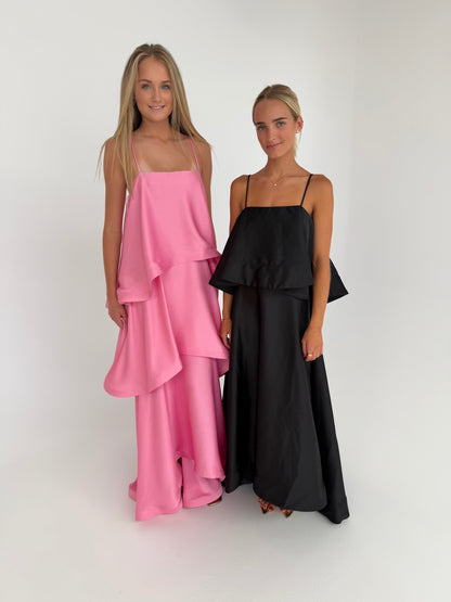 Elliatt Tilly Tiered Maxi Dress in Pink