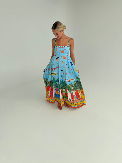 Alemais All Aboard Sundress