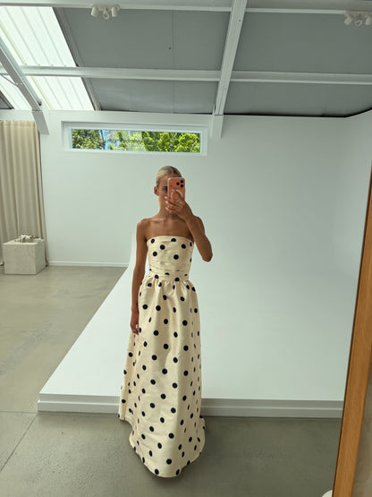 Pasduchas Dottie strapless midi